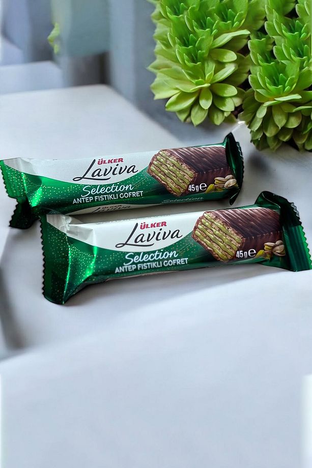 Laviva Selection Antep Fıstıklı Gofret 45G X8 Adet - 1