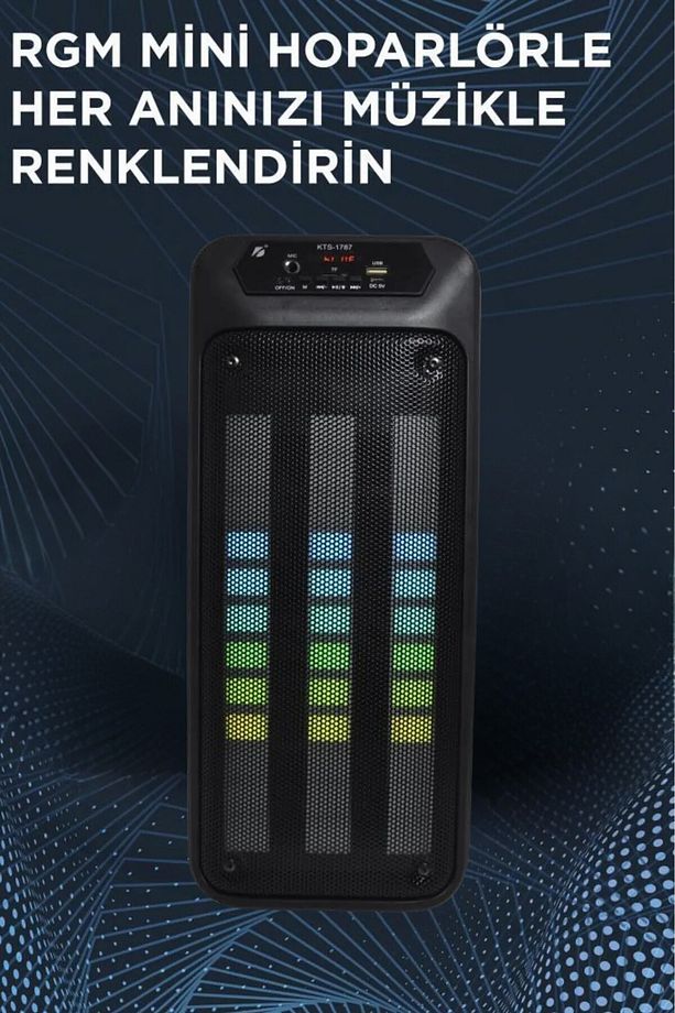 DEV Boy Bt/Usb/Sd Kartı/Fm Radyo/Tws  Subwoofer Bluetooth Parti Hoparlör - 2