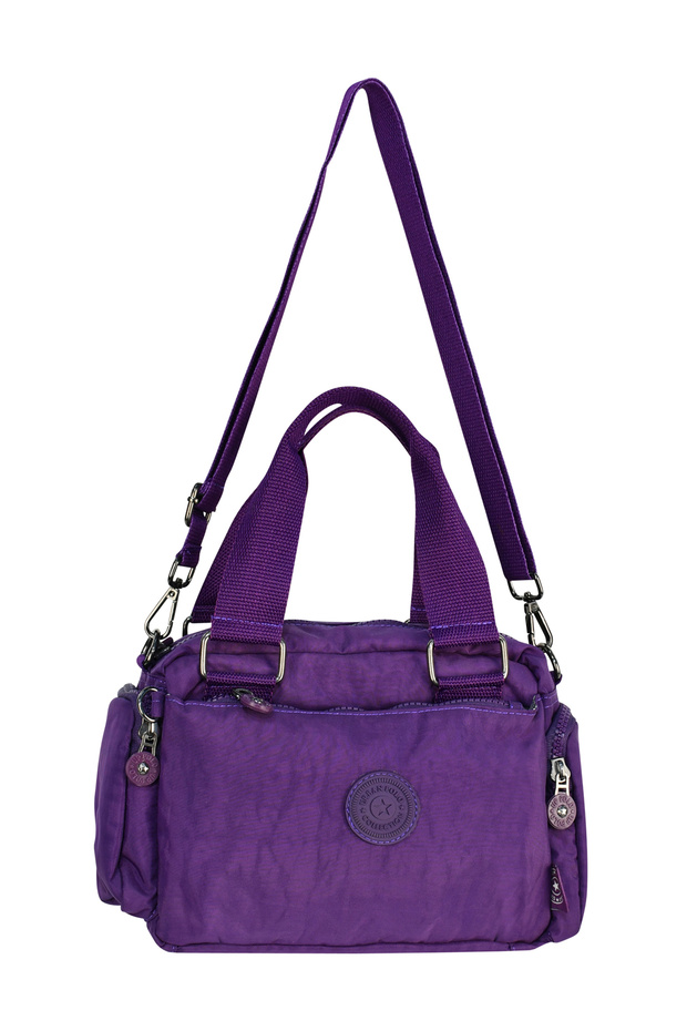 Women's Crinkle Bag Shoulder and Crossbody Multi-Compartment Bag