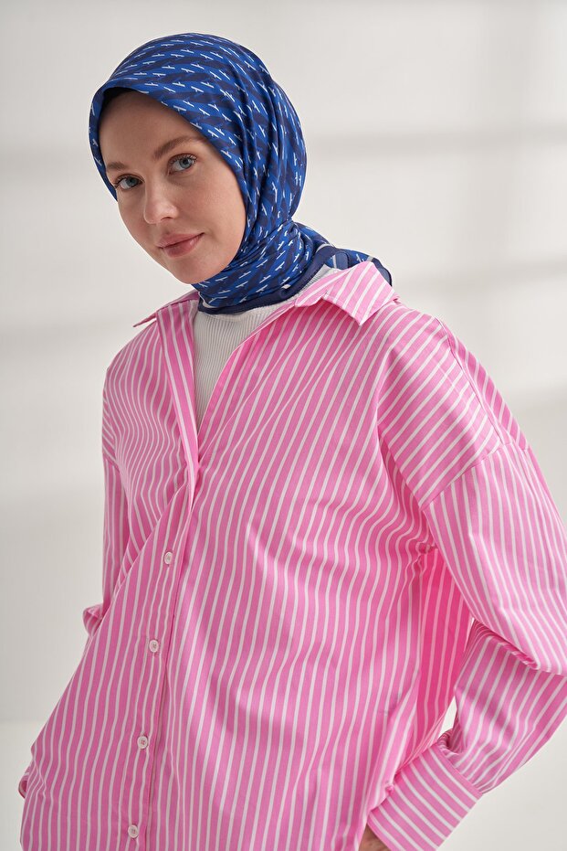 A MONOGRAM DESEN EŞARP - LACİVERT - 3