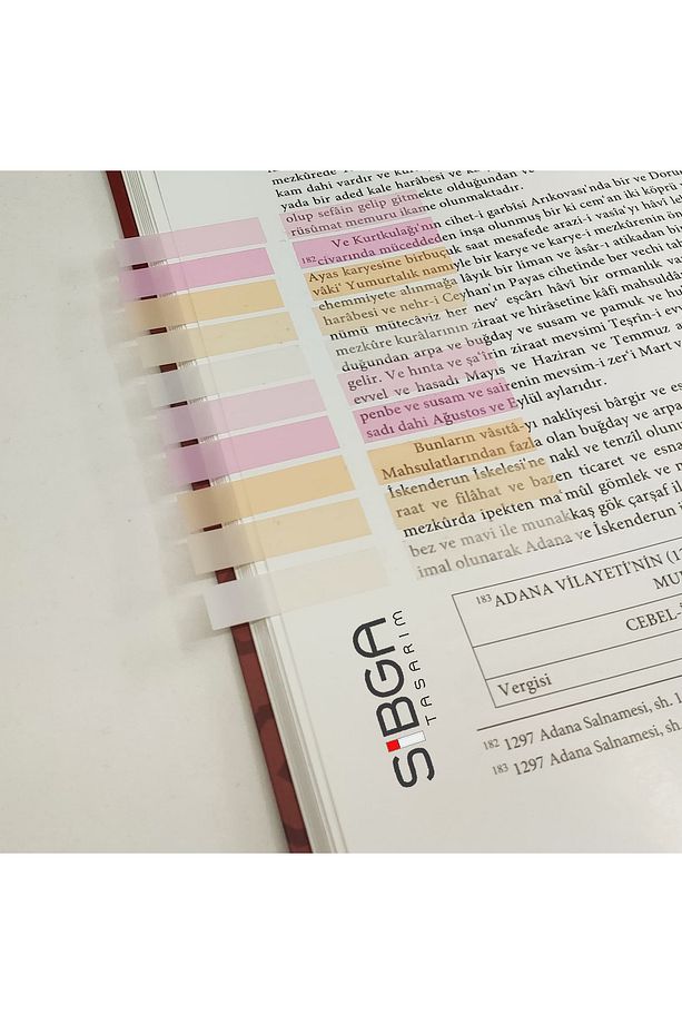 Şeffaf Renkli Postit Post-it Post It. Kitap Ayracı Ayraç Postit Sticker Not Kağıdı 200 yaprak - 6
