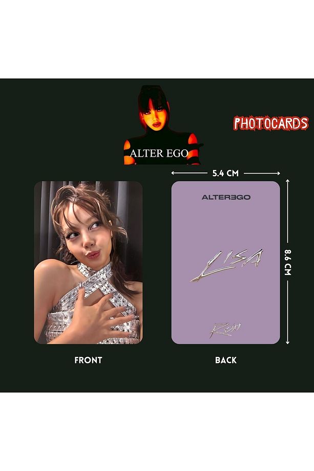 BLACKPINK Lisa '' Alter Ego '' ROXI Photocards Set - 3