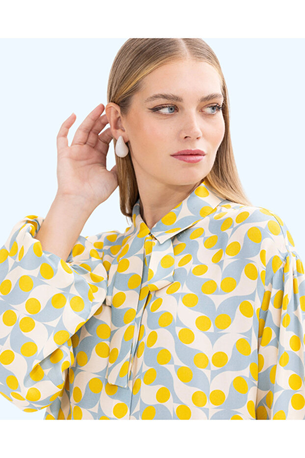 DESENLİ DÜĞMELİ GÖMLEK - 2