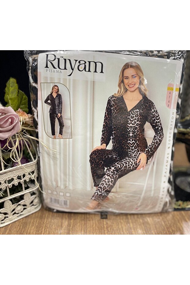 Leopard print pajama set - 2