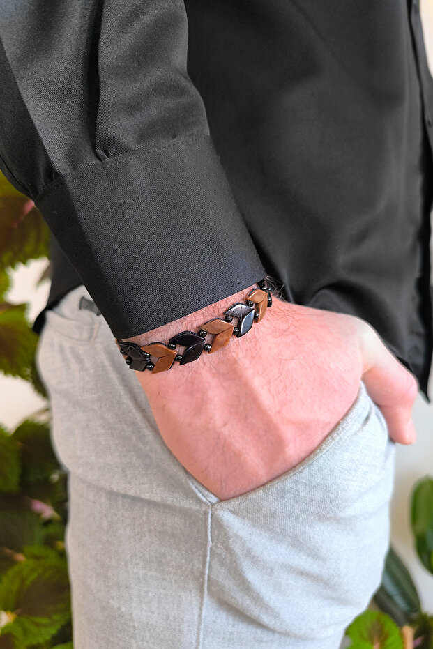 Kuka Bileklik Bileğe Göre Ayarlanabilir Başak Model Unisex Bileklik BT003 - 2