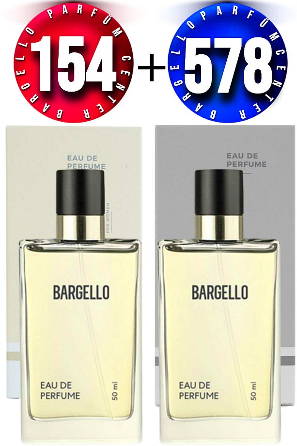 154 Kadın Parfüm Floral 50 Ml EDP + Bargello 578 Erkek Parfüm Woody 50 Ml EDP - 1