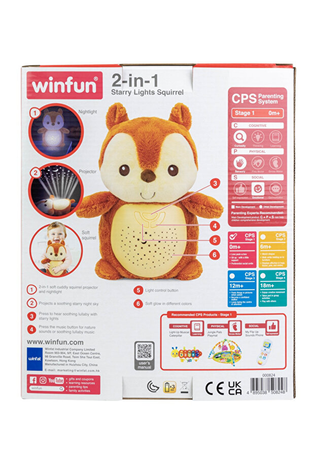 Squirrel Projector and Night Light for Babies, - 4