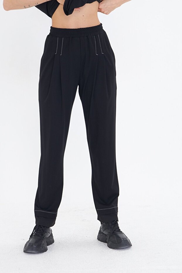 SİYAH BASIC PANTOLON - 2