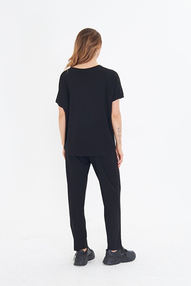 SİYAH BASIC PANTOLON - 6