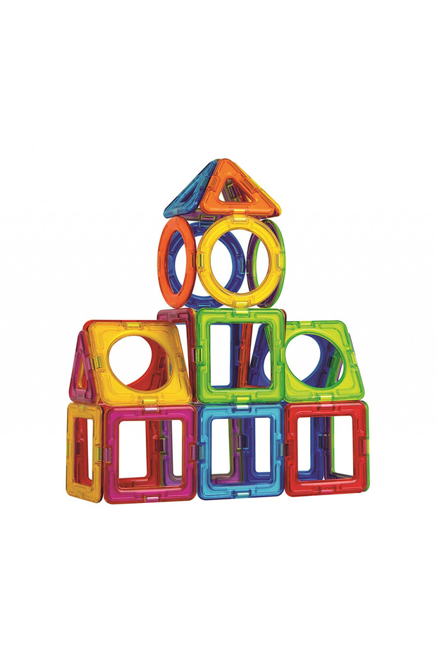 Set de construcție magnetic, 30 de piese, Basic Plus, Magformers - 2