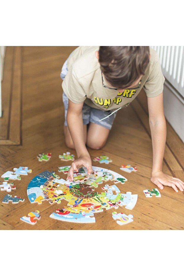 Puzzle de podea circular - Anotimpurile - 3