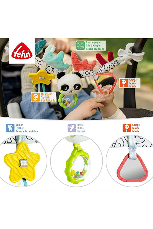 Hračka do kočárku - Panda - 3