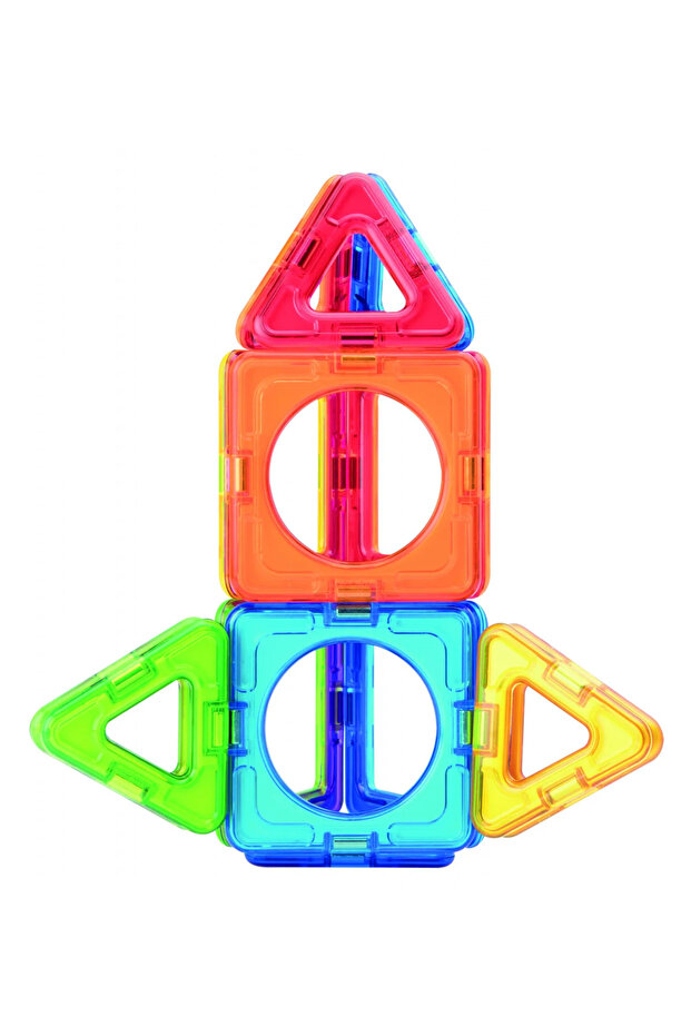 Set de construcție magnetic, 30 de piese, Basic Plus, Magformers - 6