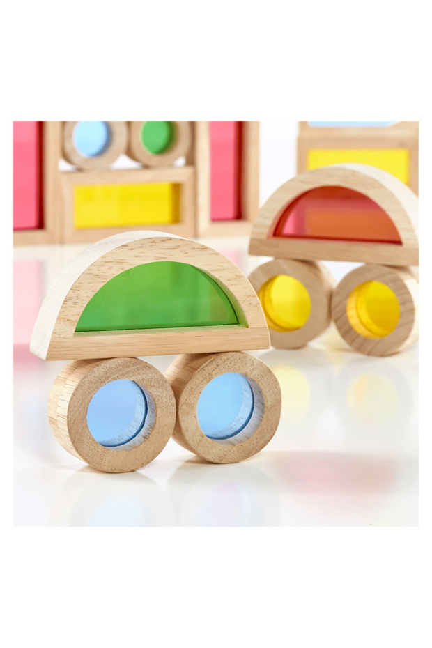 Σετ Junior Rainbow Blocks 40 τεμαχίων, - 3