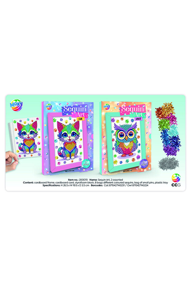 Třpytivá malba - Kotě - 1