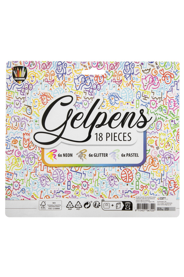 Σετ 18 στυλό τζελ - 2