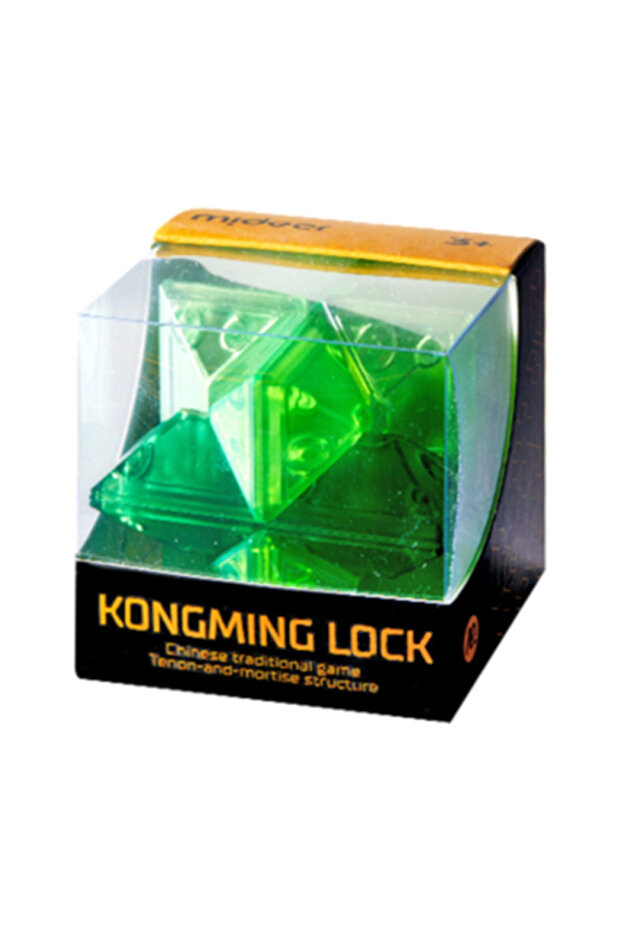 Kongming Lock Game for Brain Training and Patience, Hexagonal Gem, Brain Twister - 1