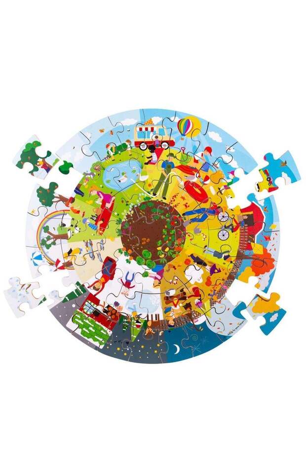 Puzzle de podea circular - Anotimpurile - 2