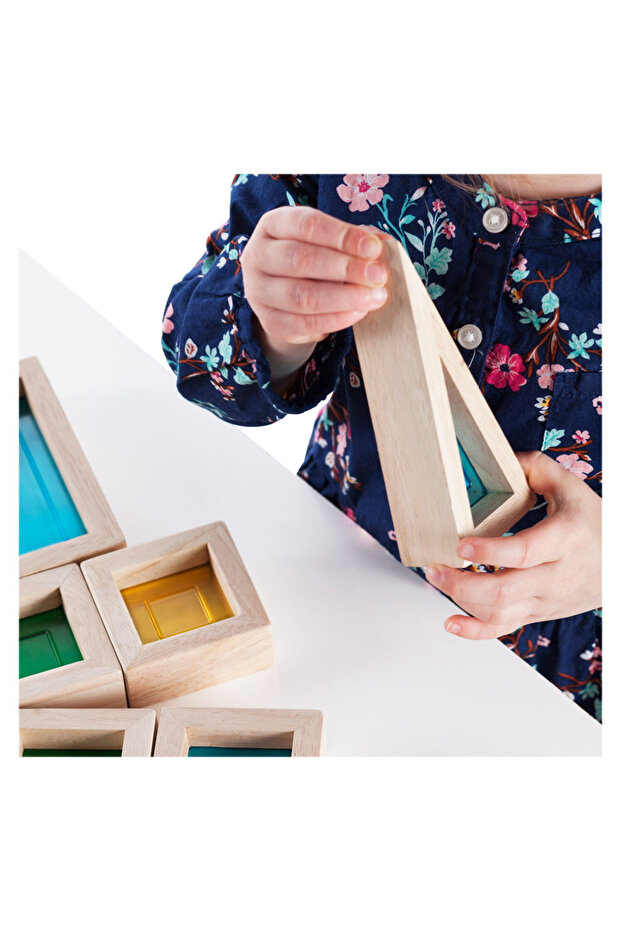 Rainbow Blocks Set 30 Piese, - 3