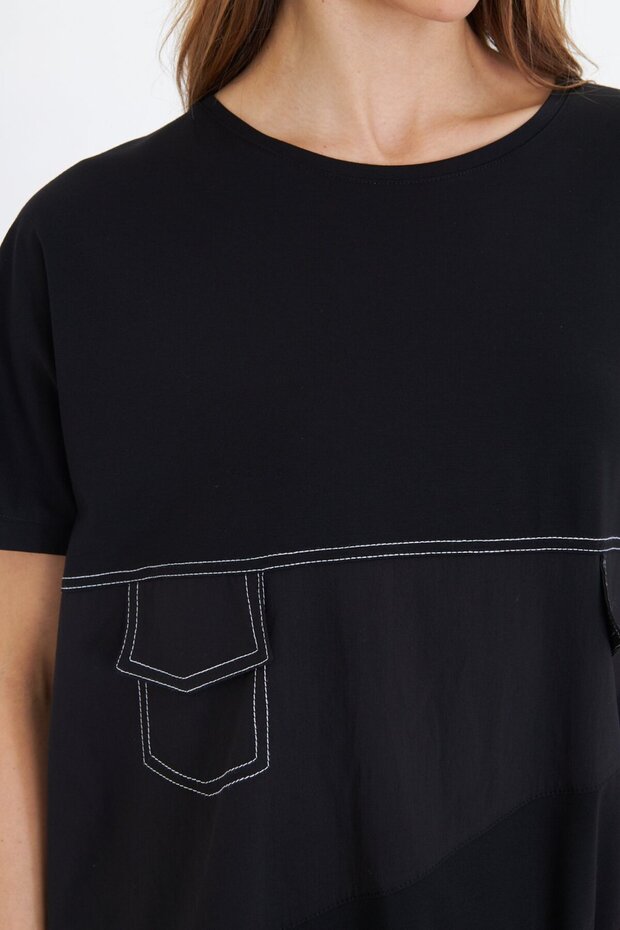 SİYAH BASIC BLUZ - 6