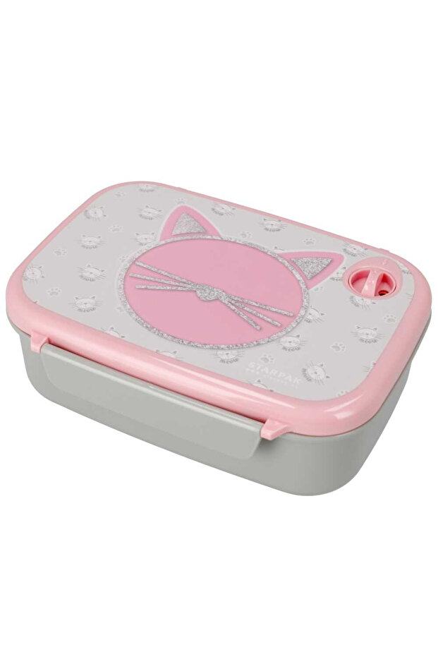 Practical and Spacious Lunch Box with Kitty Pattern - 6