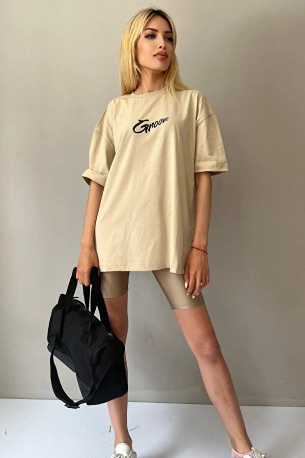 Groove Front and Back Printed Oversize T-shirt