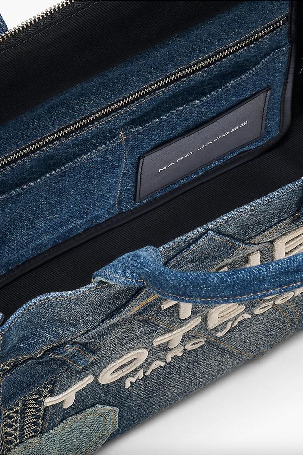 The Deconstructed Denim Medium Tote Bag - 6