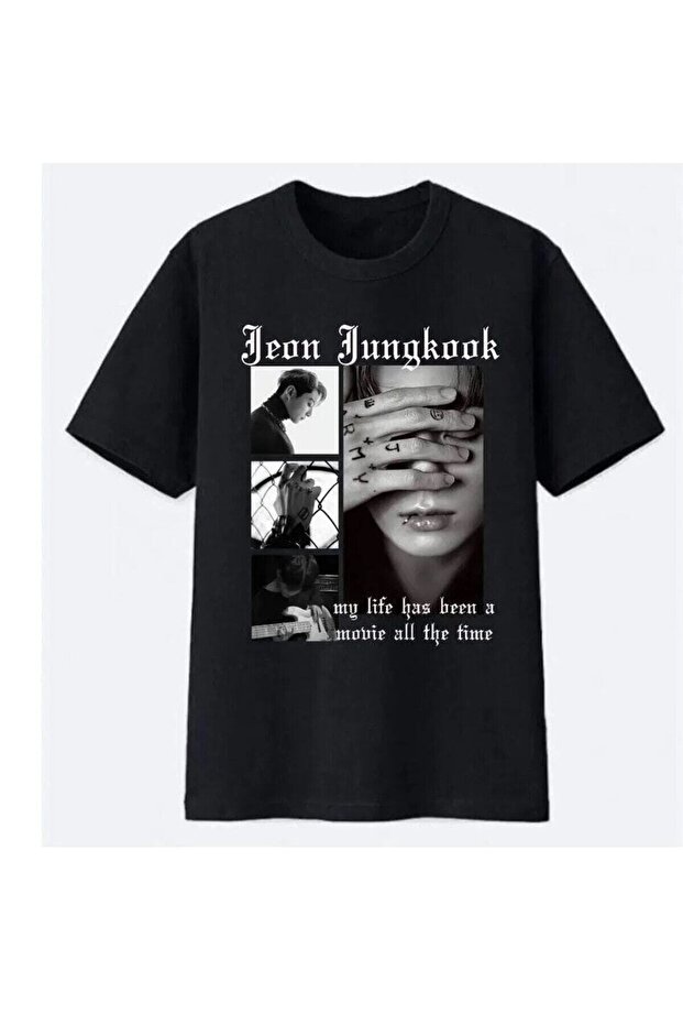 Plus Size Jeon Jungkook Printed Oversize Cotton T-shirt