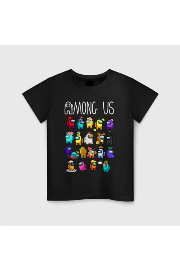 Among Us Printed Game Characters Oversize Kids T-shirt