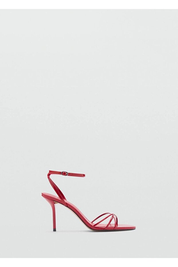 Bantlı topuklu sandalet - 3