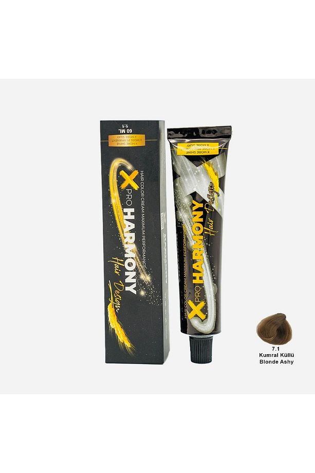 Tüp Boya 7.1 Blonde Ashy Kumral Küllü Saç Boyası 60 ml - 1