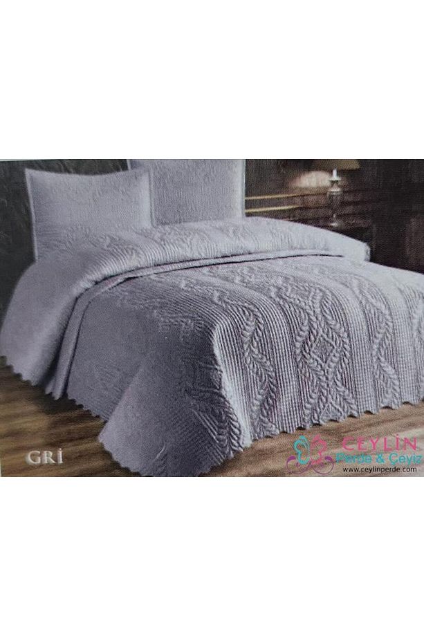 JUMBOSOFT TEK KİŞİLİK YATAK ÖRTÜSÜ GRİ - 1
