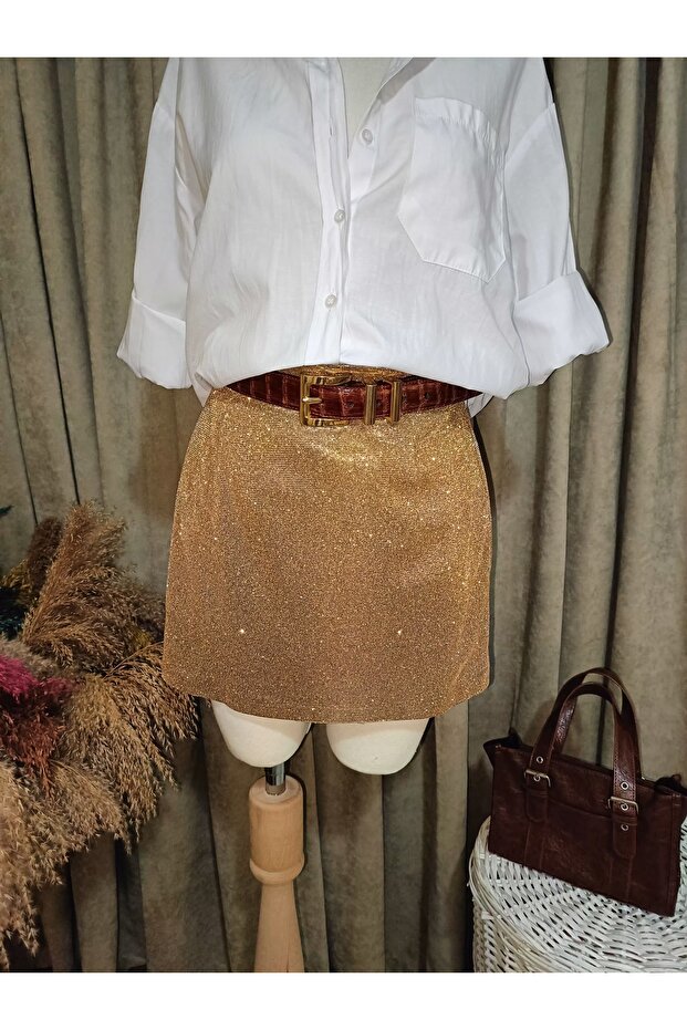 GOLD SİMLİ ETEK - 1