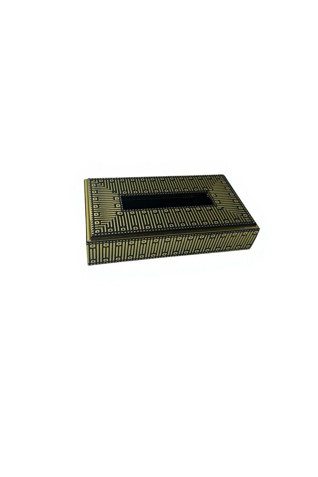 Gold Plastic Tissue Box for Decoration