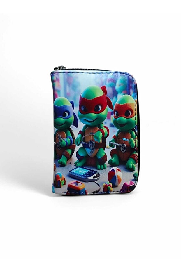 محفظة أطفال منقوشة على شكل سلاحف النينجا - 1