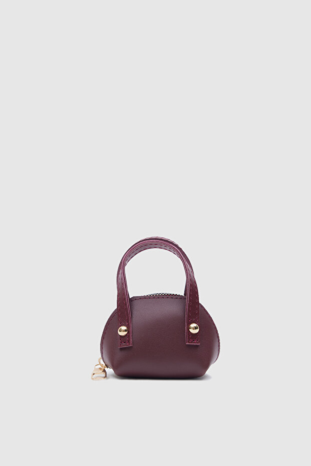 Claret Red C11 Mini Size Single Compartment Faux Leather Women's Wallet B:7 E:10 W:6