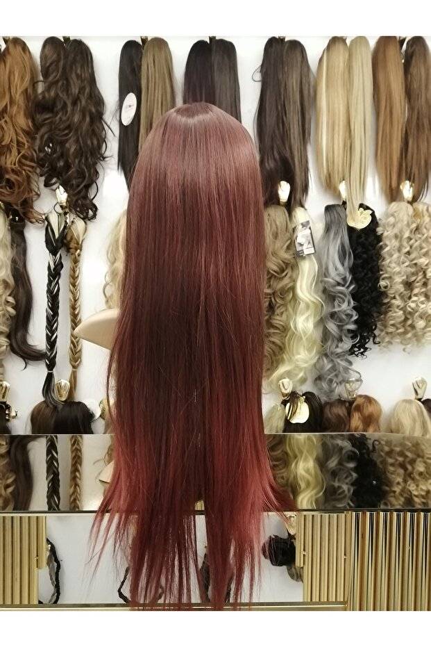 Düz 70 cm peruk - 4