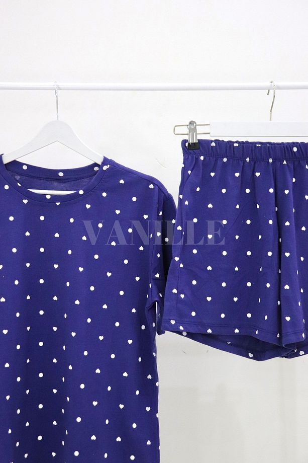 Kadın Alt Üst Şortlu Takım Pijama - 1