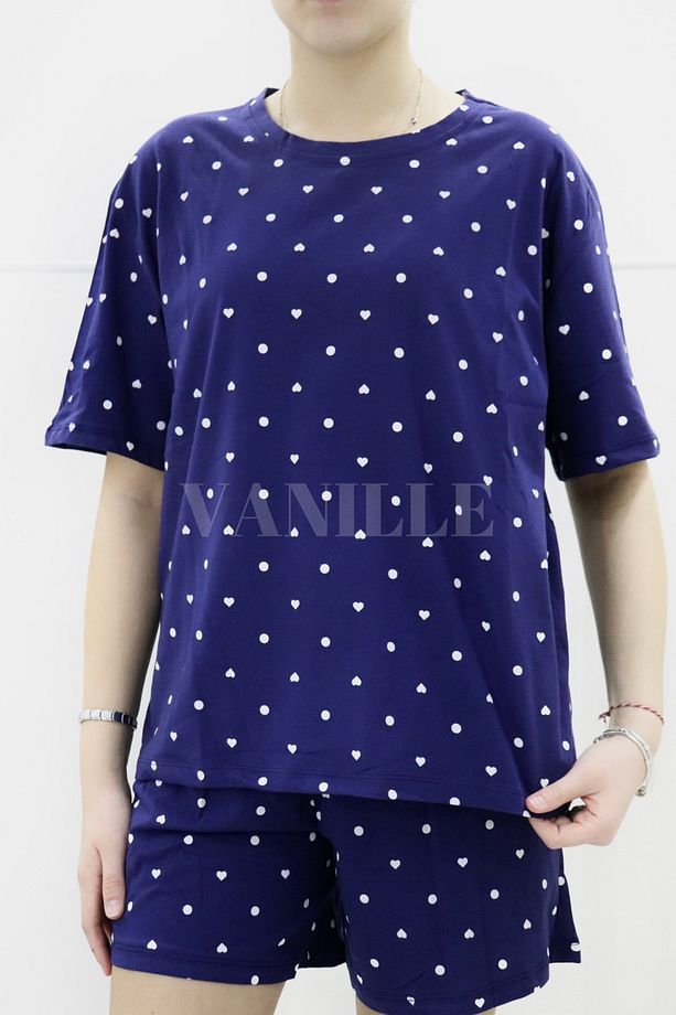 Kadın Alt Üst Şortlu Takım Pijama - 6