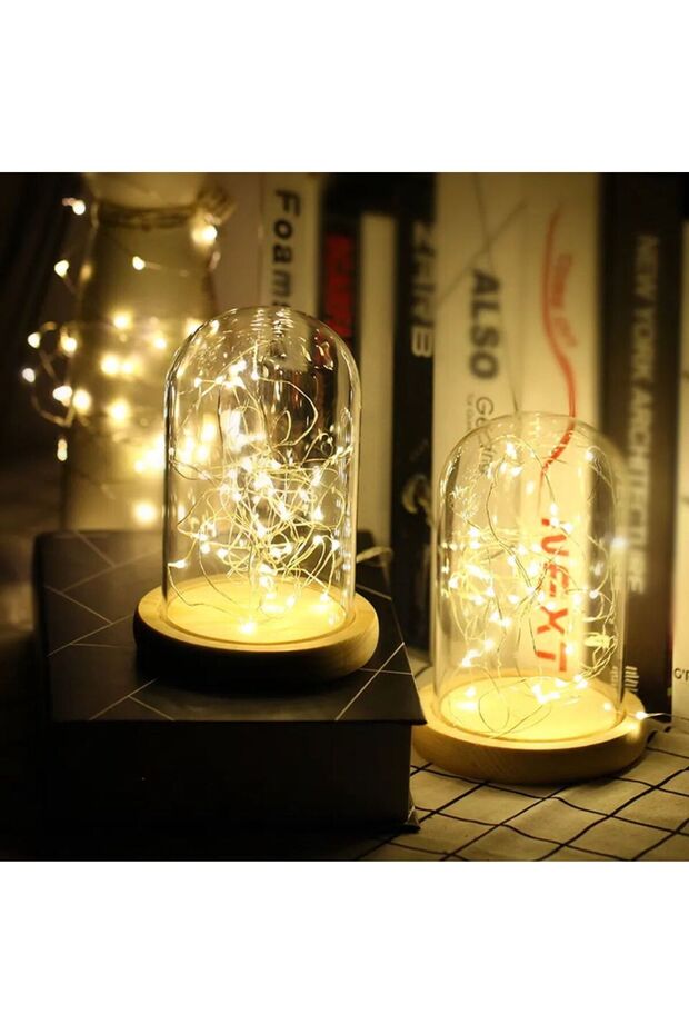 حبل أضاء ليد يعمل بالبطارية طول 5 متر - 1