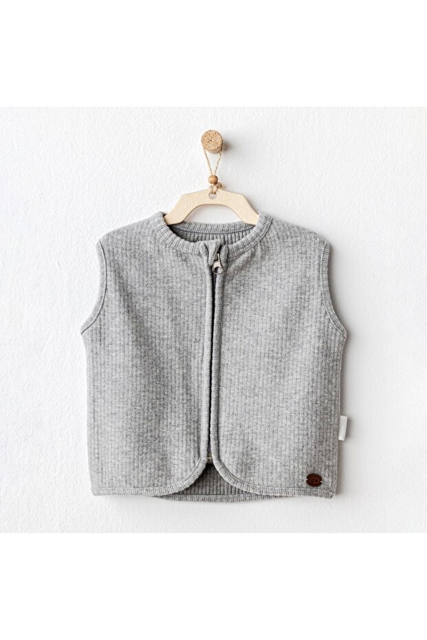 Ac25208 Basic Bebe Yelek Gri - 1