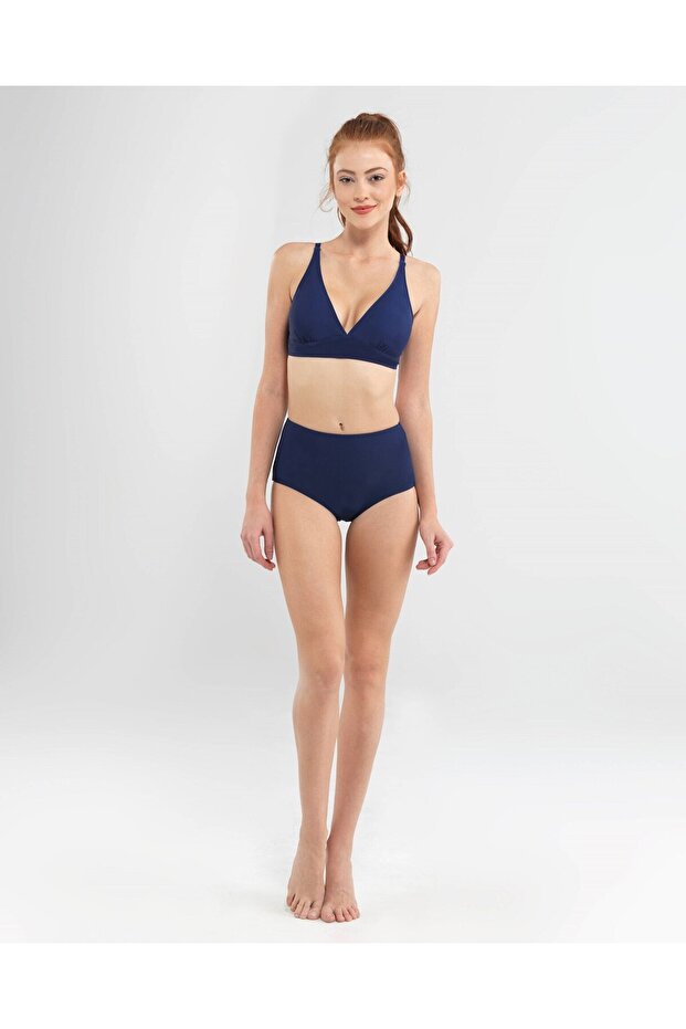 Kadın Bikini Üst - 8593 - Lacivert