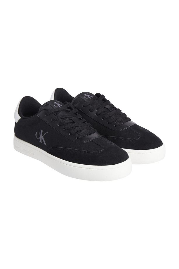 Calvin Klein Logolu Süet Detaylı Sneaker Ayakkabı YM0YM011690GM Erkek AYAKKABI YM0YM01169 0GM - 1