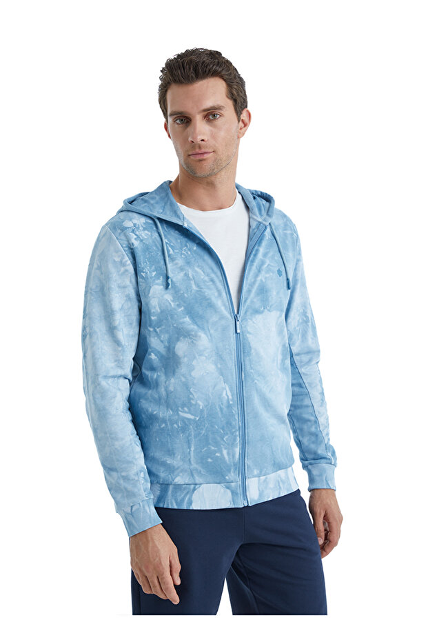 Erkek Sweatshirt 40504 - Mavi - 3