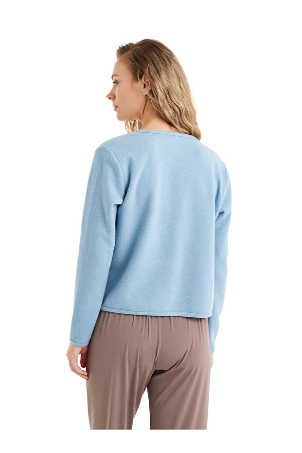 Kadın Hırka 51617 - Mavi - 3