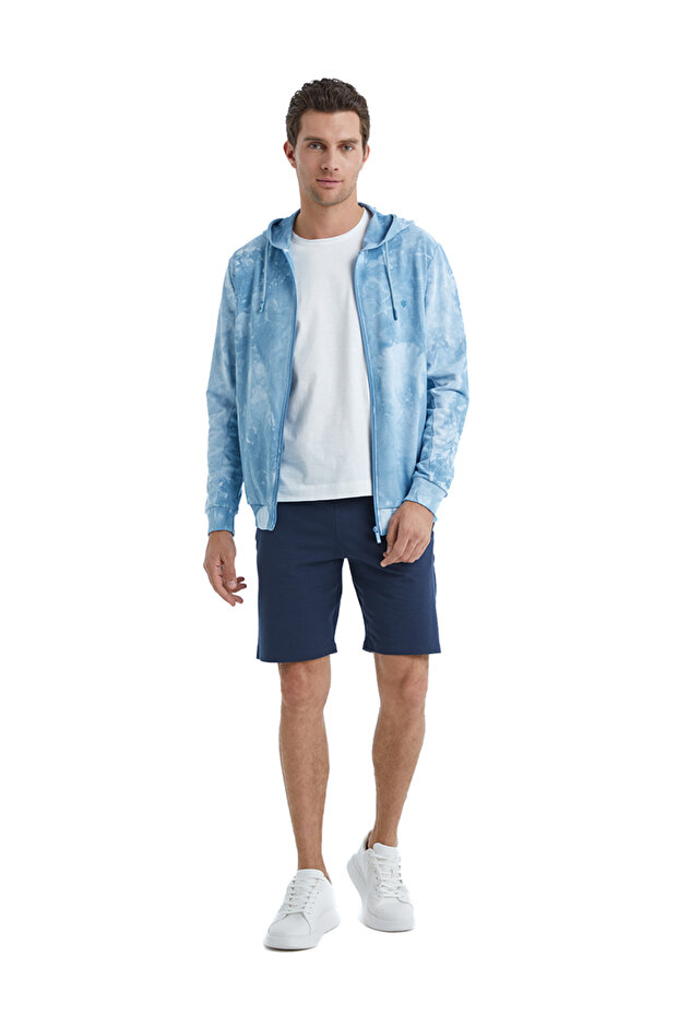 Erkek Sweatshirt 40504 - Mavi - 4