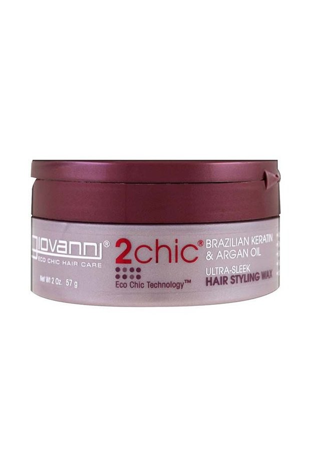 2chic Ultra-Sleek Hair Styling Wax, With Brazilian Keratin & Argan Oil, 56 g