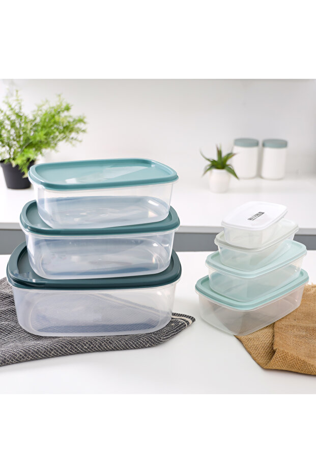 Pack of 7 Containers, 220 ml, 380 ml, 650 ml, 1000 ml, 1800 ml, 2600 ml, 4200 ml