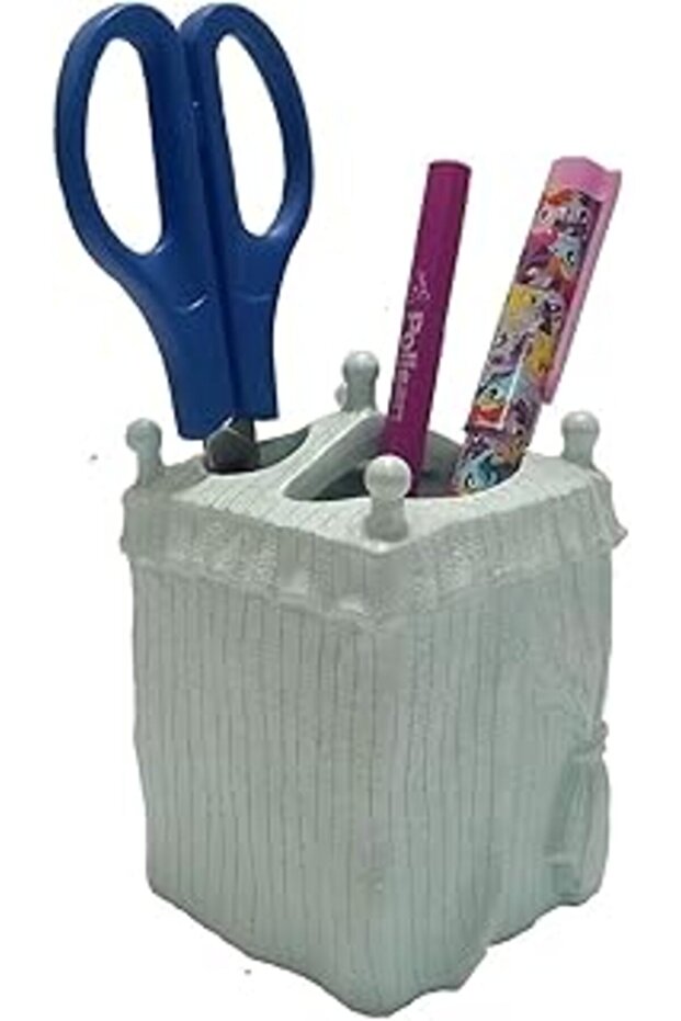 Bosphorus Homi Pen Holder Deiz Feeri Model Polyresi Office Supplies 7X7X12Cm