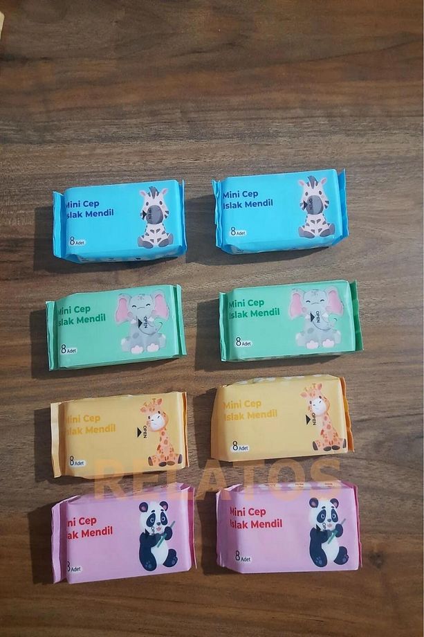 Mini Islak Cep Mendili 1 Paket (8’Lİ MİNİ PAKET) - 3